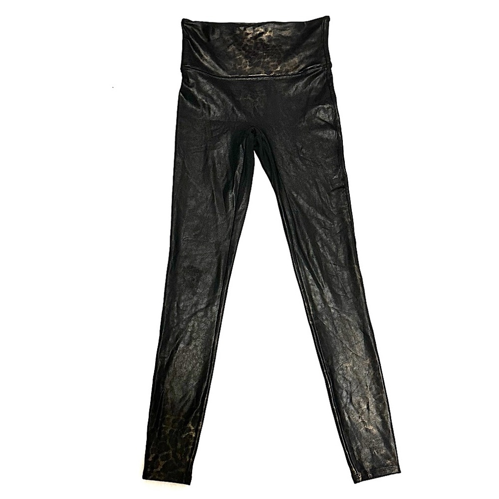 Spanx Faux Leather Leopard Legging